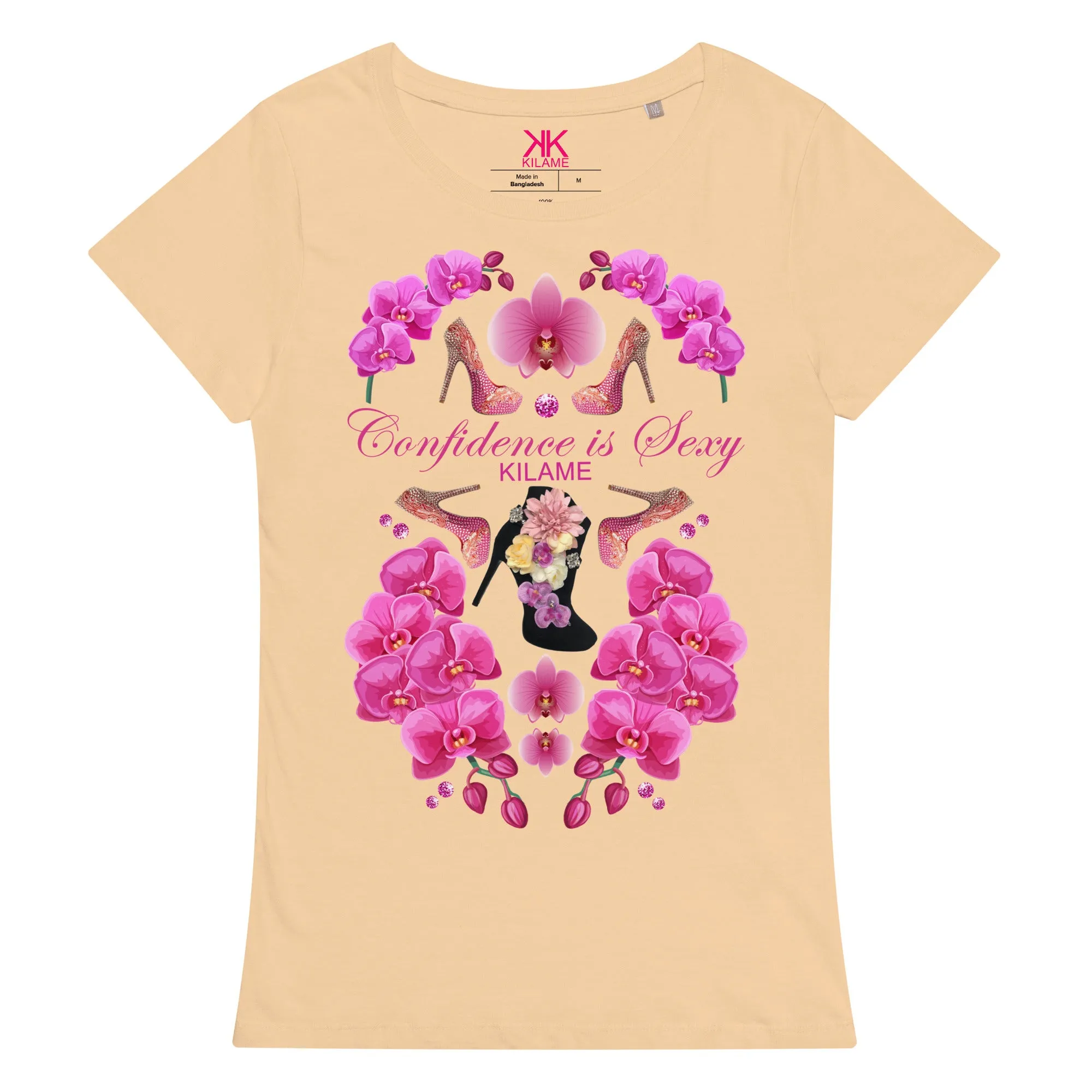 Women’s basic organic t-shirt 'Passion flower'