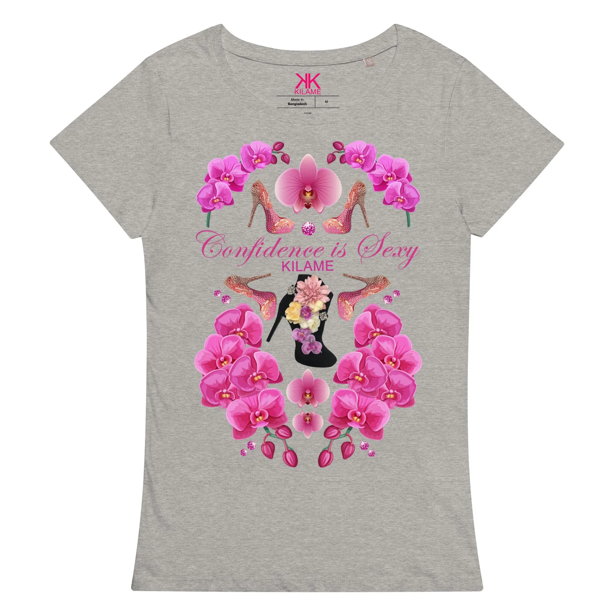 Women’s basic organic t-shirt 'Passion flower'