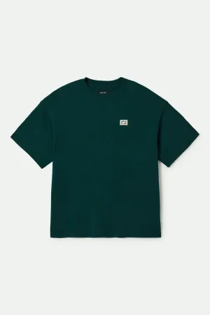 Woodburn Heavyweight Relaxed T-Shirt - Deep Emerald Classic Wash