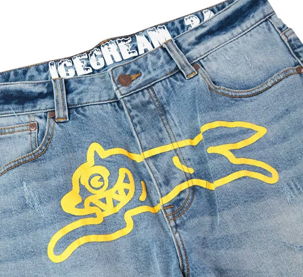 YELLOW JEAN SHORT